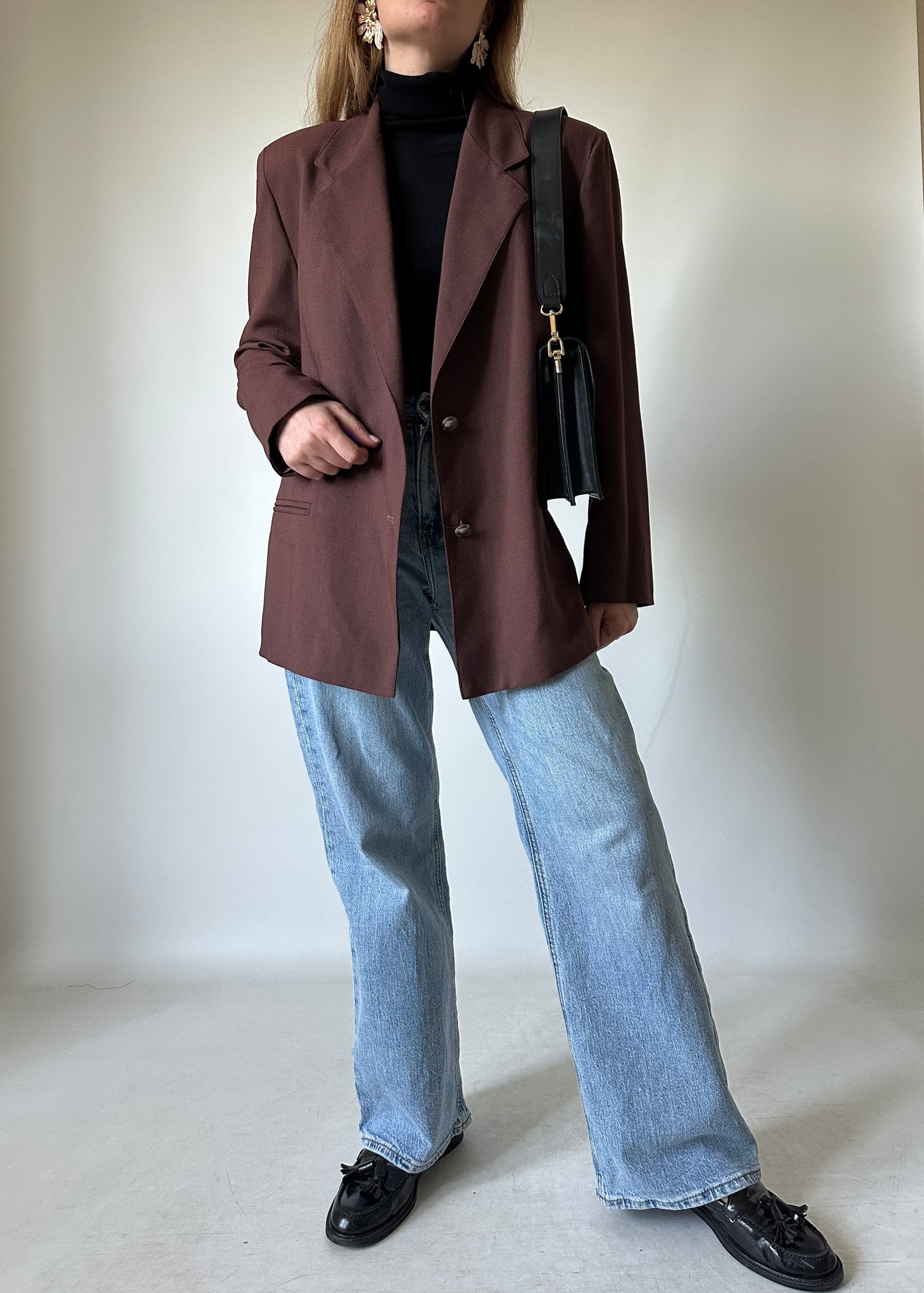 Burgundy precious blazer