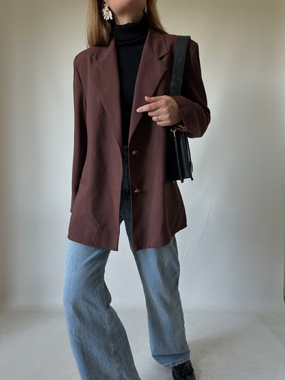 Burgundy precious blazer