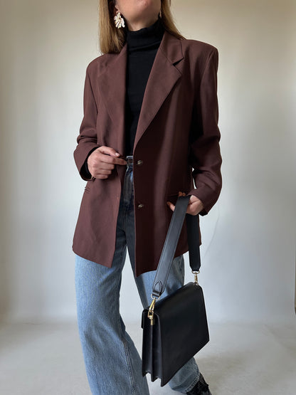 Burgundy precious blazer