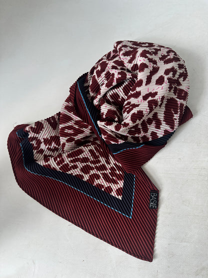 BASILE burgundy maxi scarf