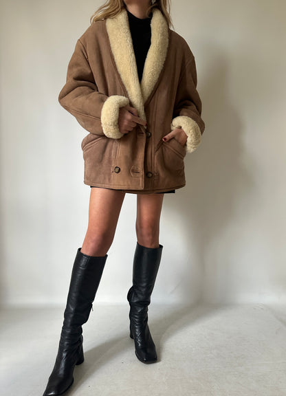 Camel petite Shearling