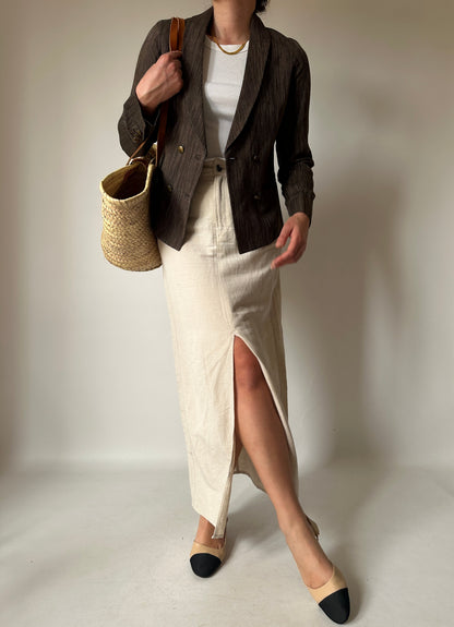 Massimo Dutti linen blend blazer