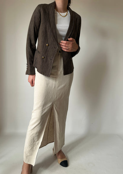 Massimo Dutti linen blend blazer