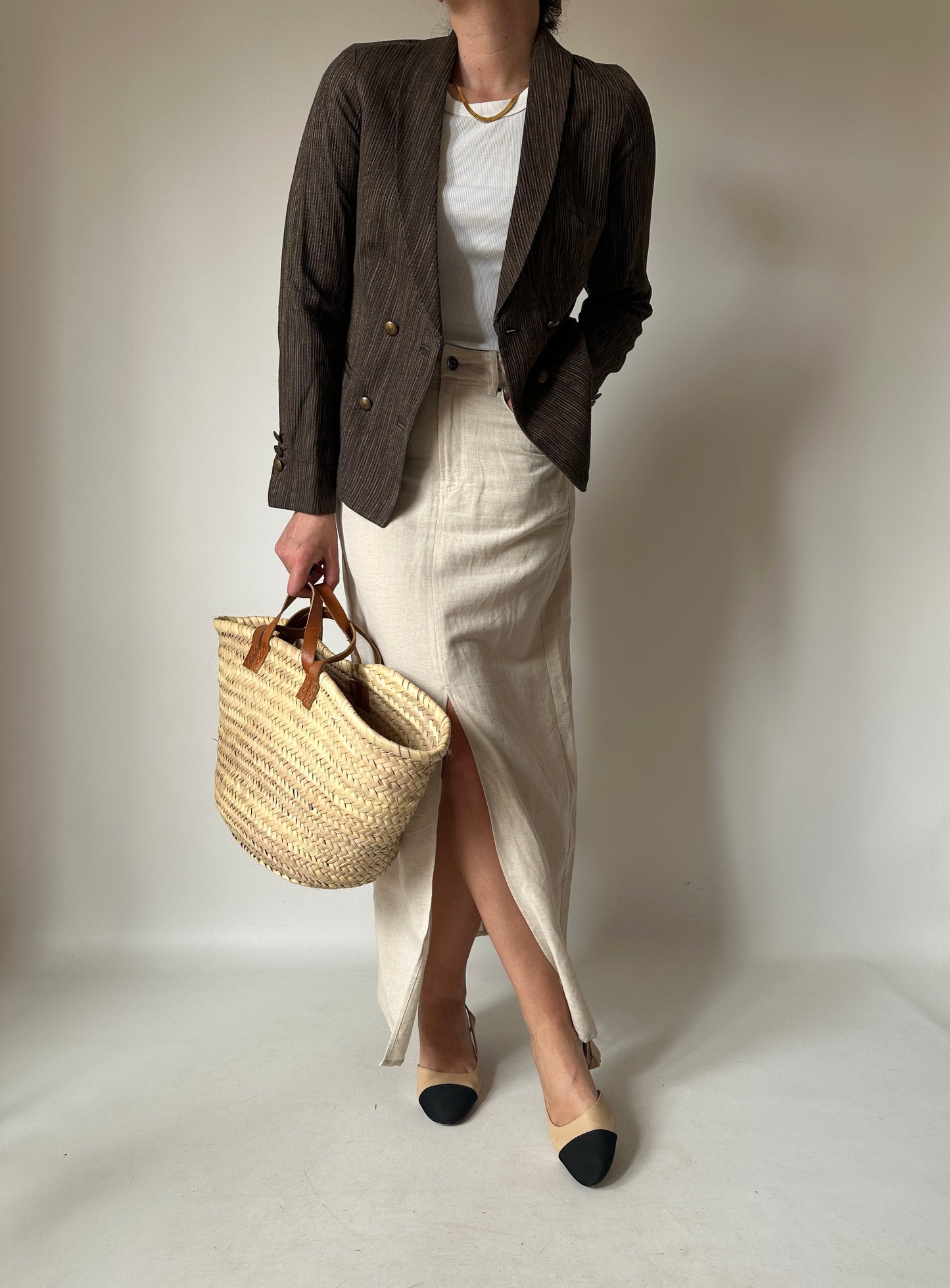 Massimo Dutti linen blend blazer