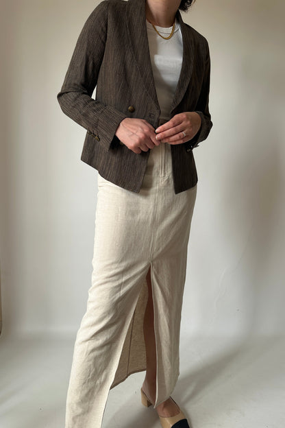 Massimo Dutti linen blend blazer